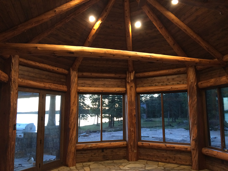 Custom Log Structural Accent by Creative Log Structure