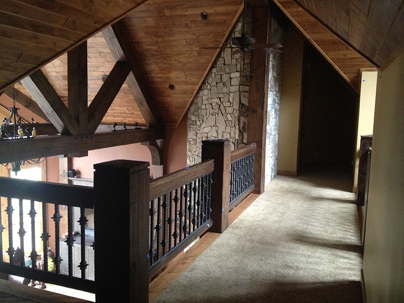Custom Timber Railing by Creative Log Structure
