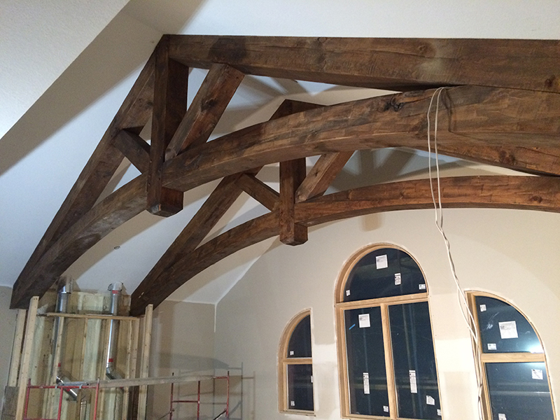 Structural and Non-Structural Custom Log Trusses by Creative Log Structure